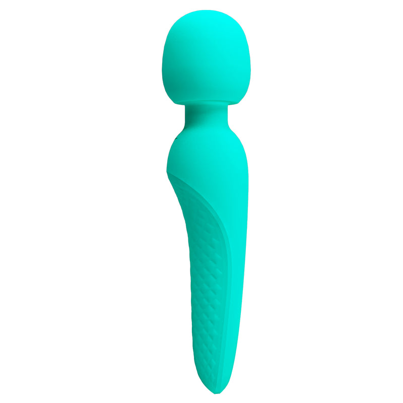 "Meredith Super Soft Silicone Wand - Turquoise BI-014668-4"