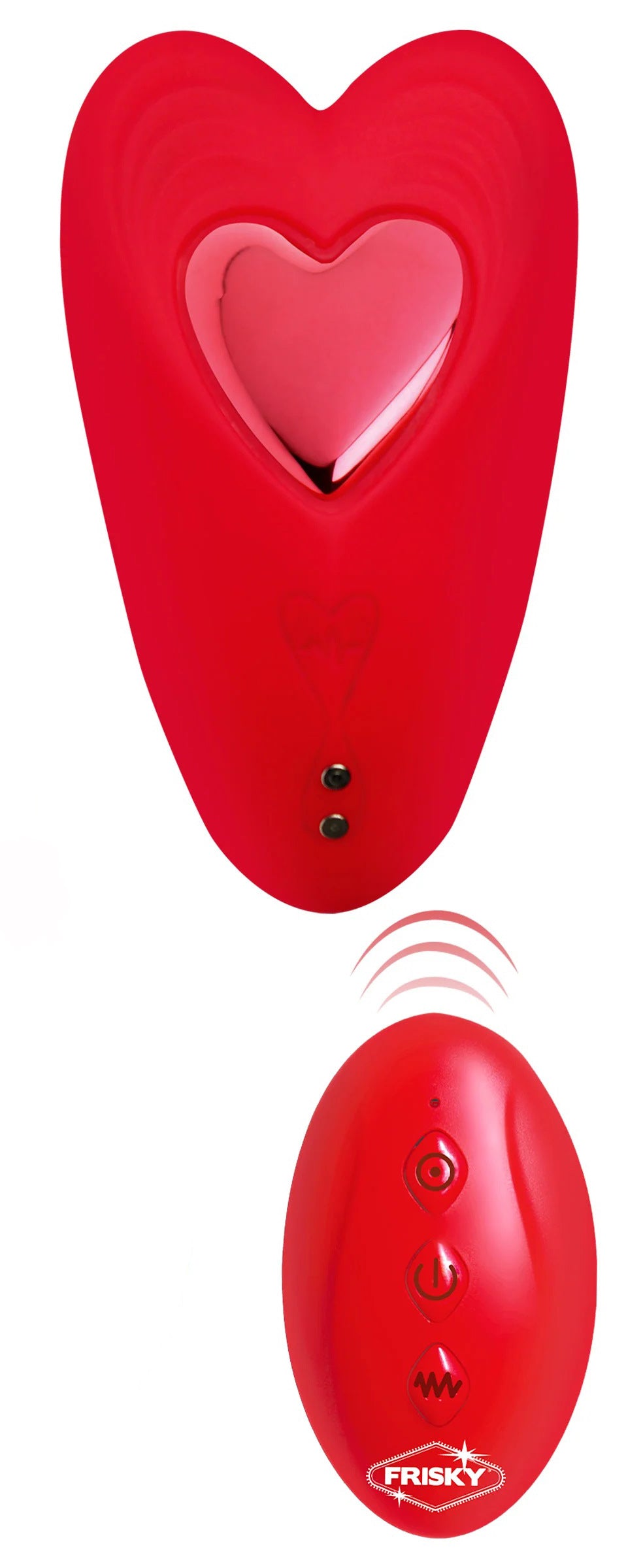 Love Connection Silicone Panty Vibe With Remote Control - Red