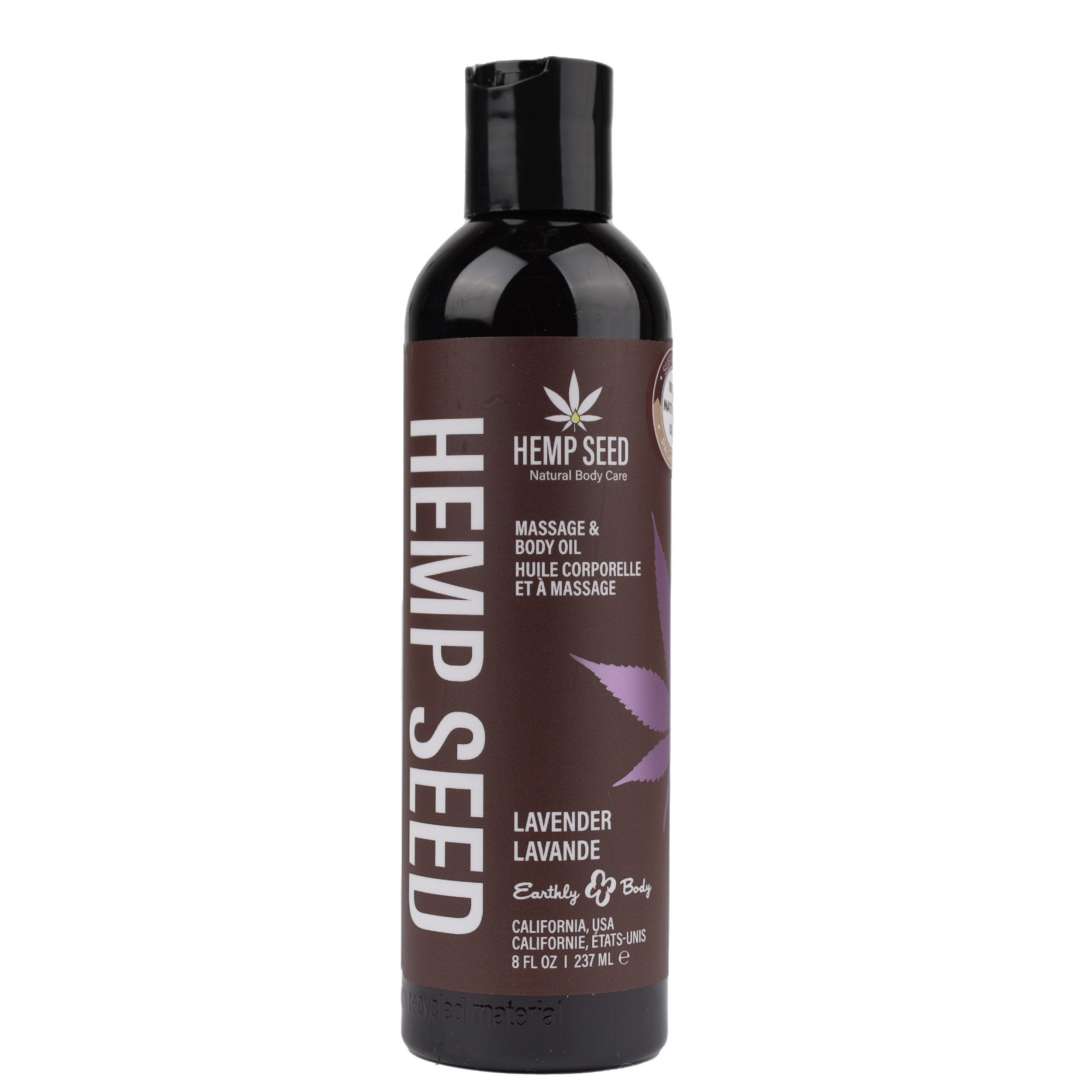 "Hemp Seed Massage and Body Oil - Lavender - 8 Fl. Oz./ 237ml EB-MAS006"