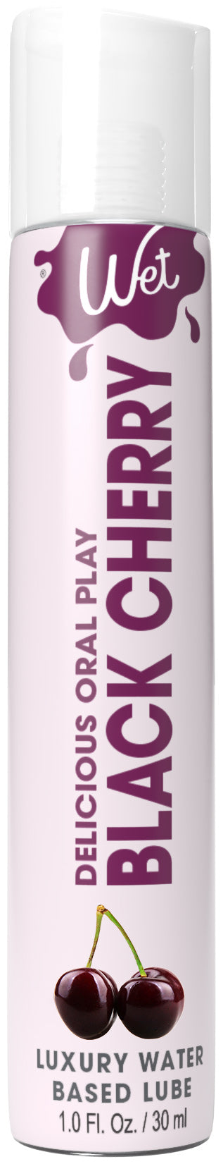 "Wet Delicious Oral Play - Black Cherry - Waterbase Flavored Lubricant 1 Oz WT21527"