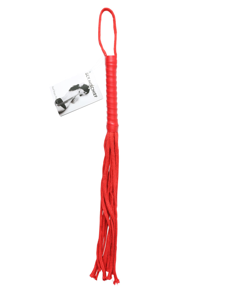 Sex and Mischief Rope Flogger - Red
