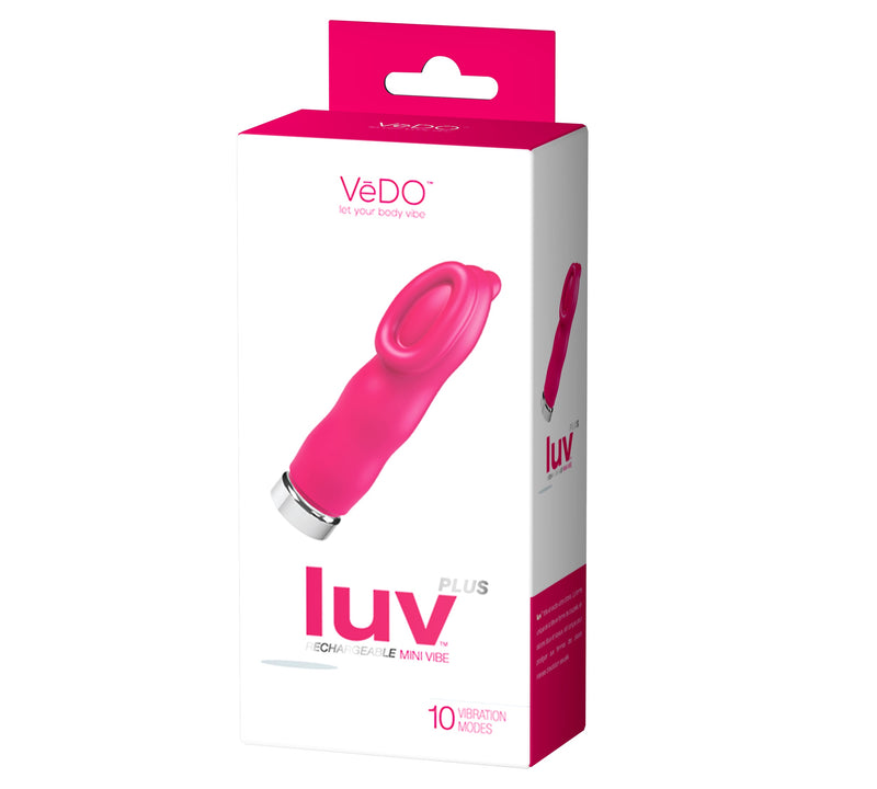 "Luv Plus Rechargeable Mini Vibe - Hot in Bed Pink VI-M0709"