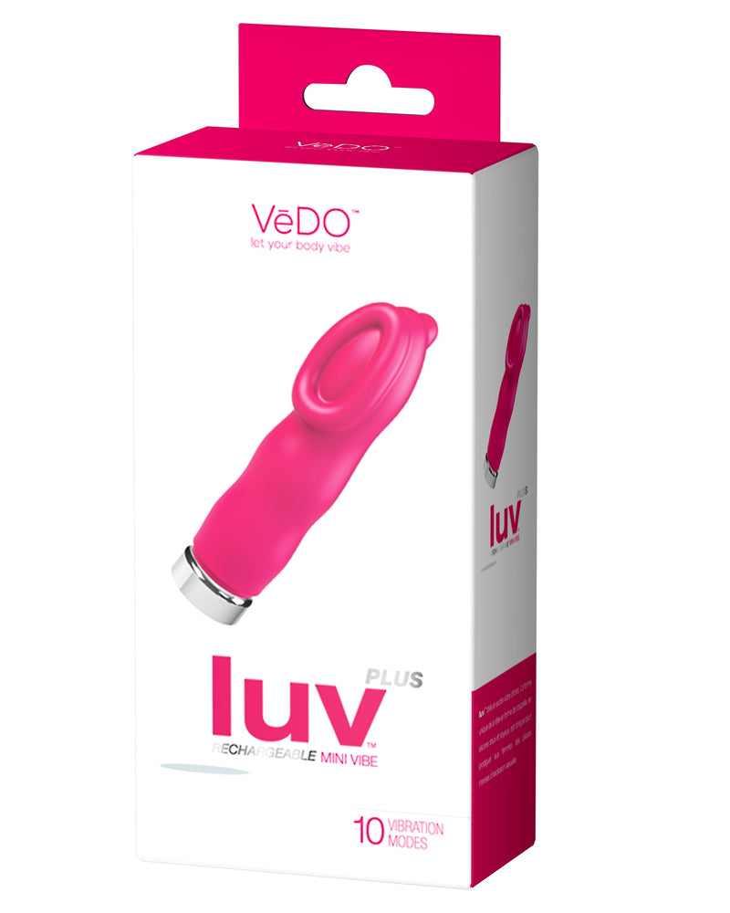 "Luv Plus Rechargeable Mini Vibe - Hot in Bed Pink VI-M0709"