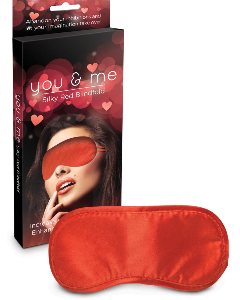 "You & Me Silky Red Blindfold CC-USCCYMBF"