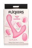 Flickers G-Flick Flicking G-Spot Vibrator With Remote - Pink