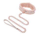 "Peaches N Creame Fur Collar and Leash - Pink SS09962"