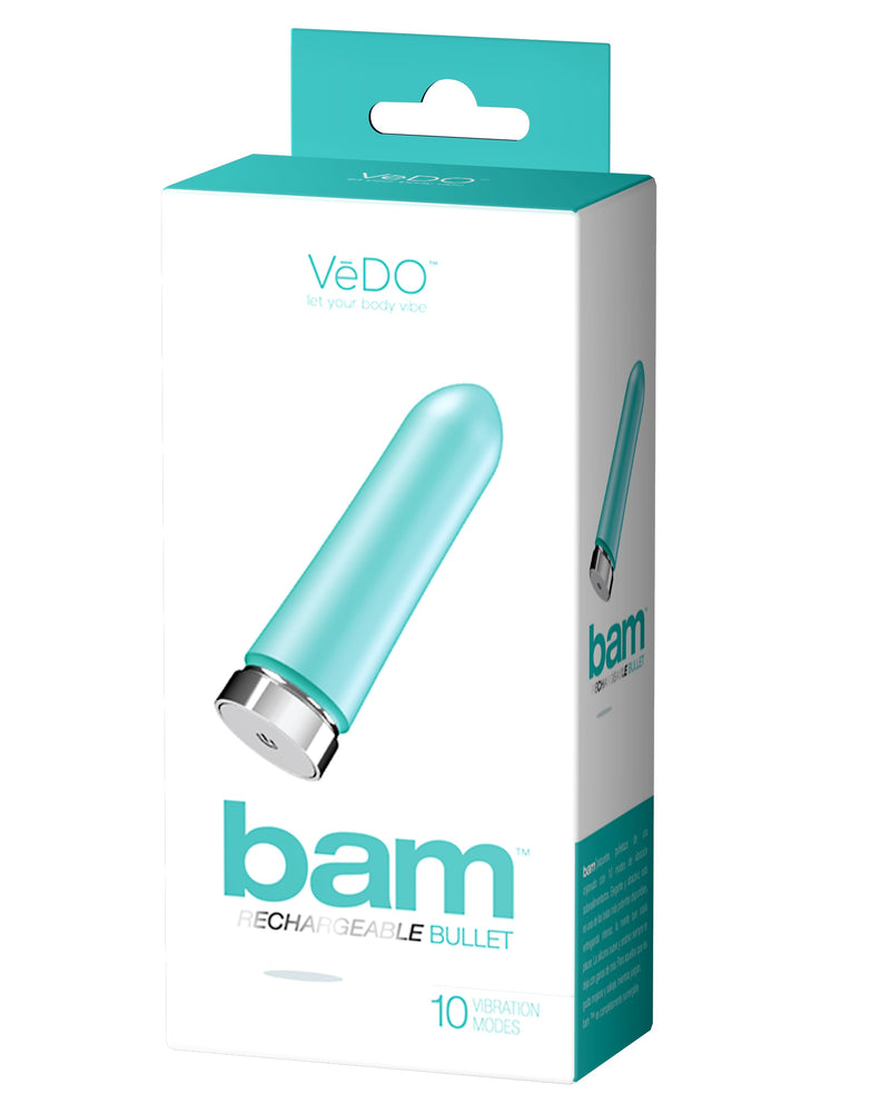 "Bam Rechargeable Bullet - Tease Me Turquoise VI-F0301"