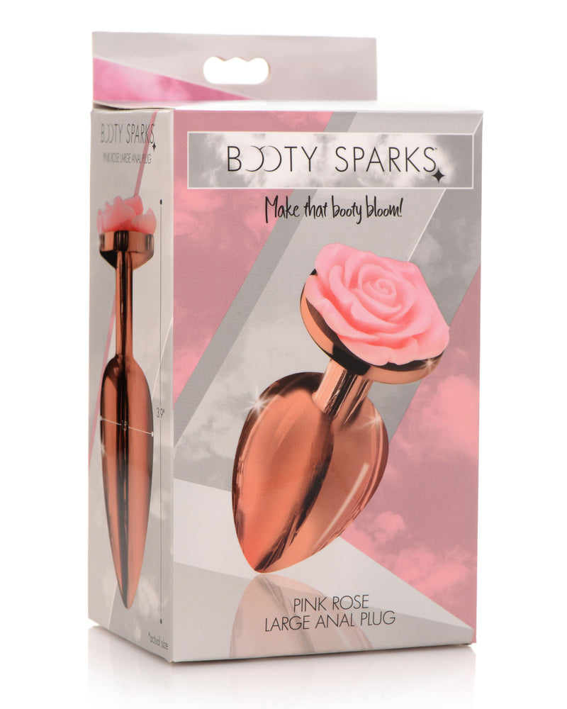 Pink Rose Gold Anal Plug - Large