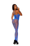 "Crochet Bodystocking - One Size - Royal Blue EM-12094RBLUOS"