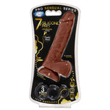 7 Inch Silicone Pro Odorless Dong - Brown