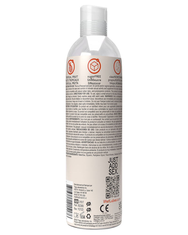 "Wet Delicious Oral Play - Tropical Fruit - Waterbased Flavored Lubricant 4 Oz WT21517"
