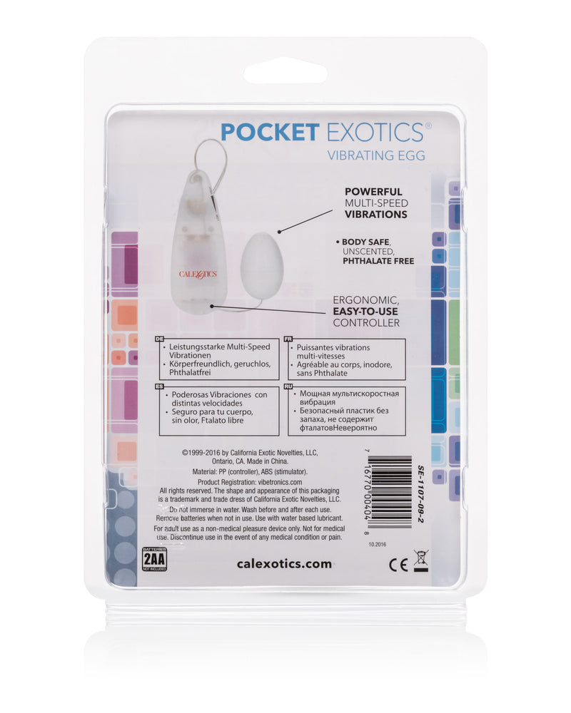Pocket Exotics Vibrating Ivory Egg