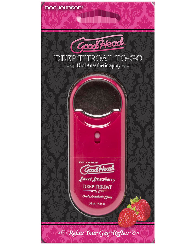 Goodhead to Go Deep Throat Spray - Sweet Strawberry