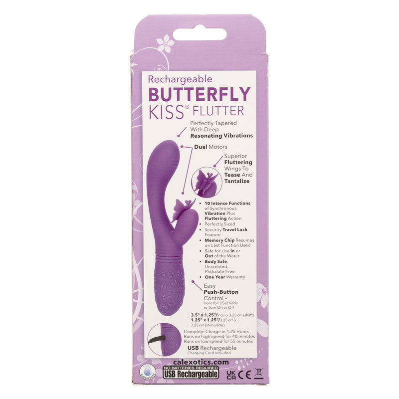 "Rechargeable Butterfly Kiss Flutter - Purple SE0783453"