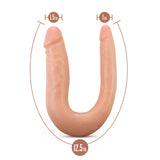 Dr. Skin Silicone - Dr. Double - 12 Inch Double Dong - Vanilla