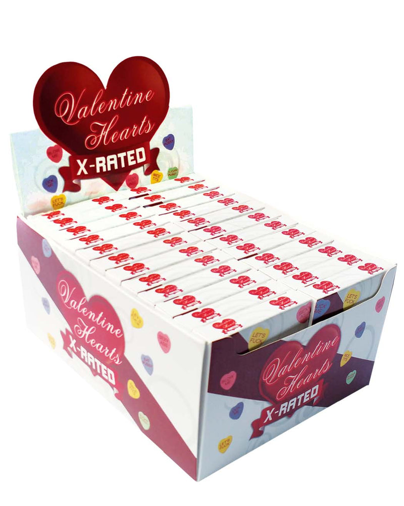 "Valentine Hearts X-Rated Candy - 24 Count Display HTP2991D"