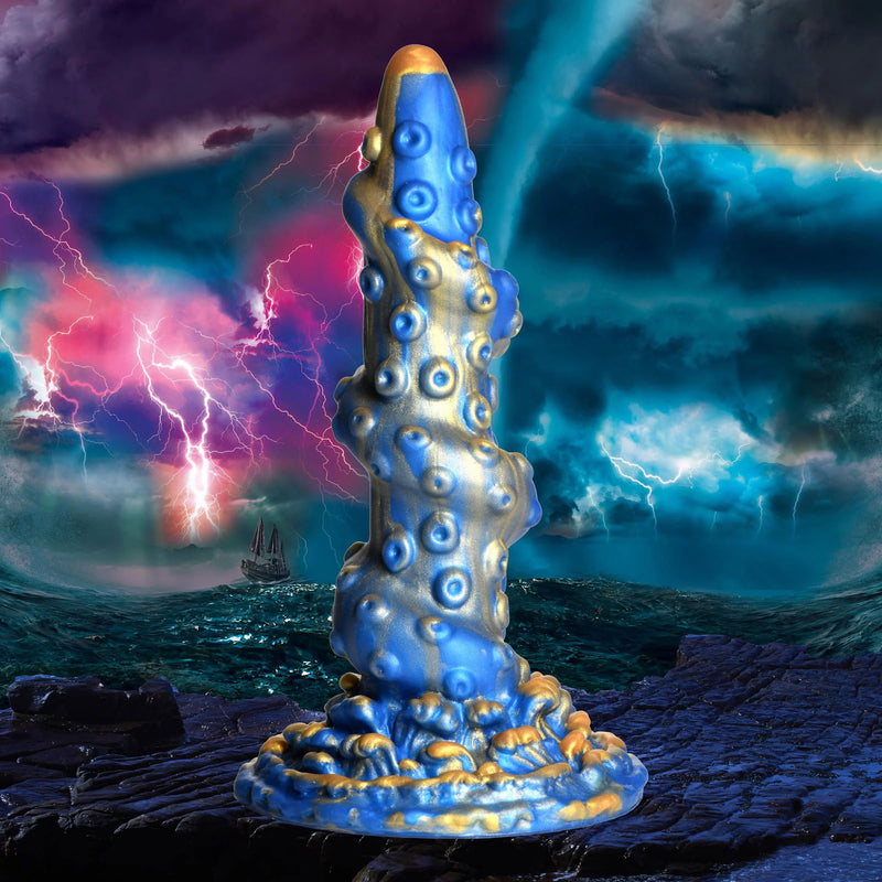 "Lord Kraken Tentacled Silicone Dildo - Blue CC-AH108-BLU"