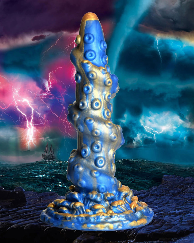 "Lord Kraken Tentacled Silicone Dildo - Blue CC-AH108-BLU"