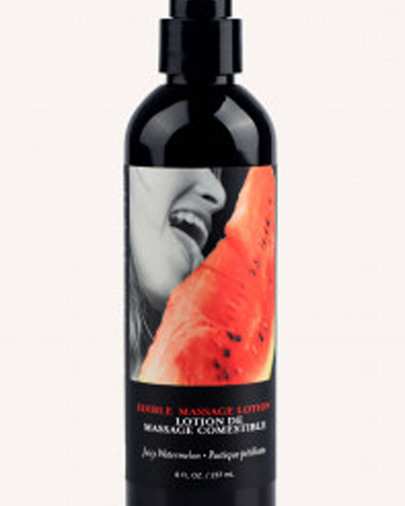 "Edible Massage Lotion - Watermelon - 8 Fl. Oz. -  Tester - Minimum Purchase Required EB-MLE004-T"