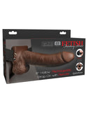 "Fetish Fantasy Series 8 Inch Hollow Rechargeable Strap-on With Remote - Brown PD3394-29"