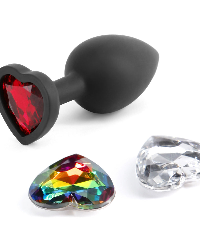 Glams Xchange Heart - Small - Black