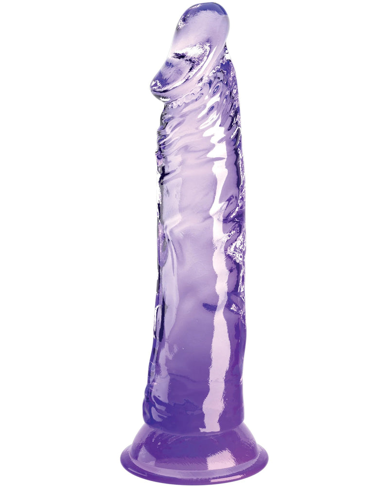 King Cock Clear 8 Inch - Purple