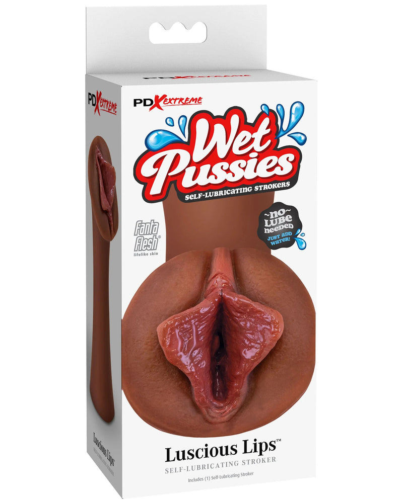 "Extreme Wet Pussies - Luscious Lips - Brown PDRD437-29"