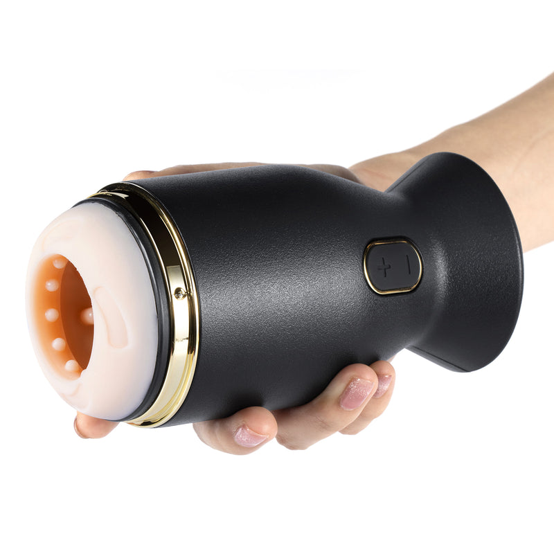 "Priti - Automatic Rotating Penis Stimulator - Black H-AC-22-767BL"