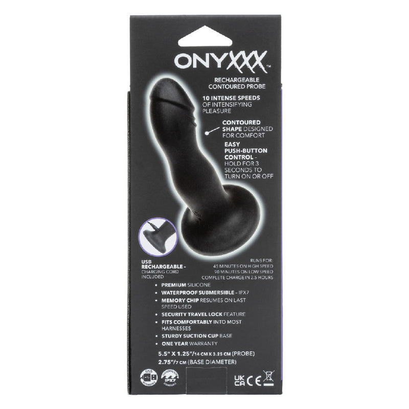 Onyxxx Rechargeable Contoured Probe - Black