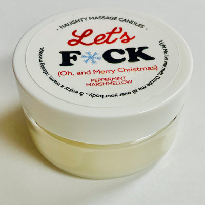 "Let's Fuck Massage Candle - Peppermint Marshmallow 1.7 Oz KS14312"