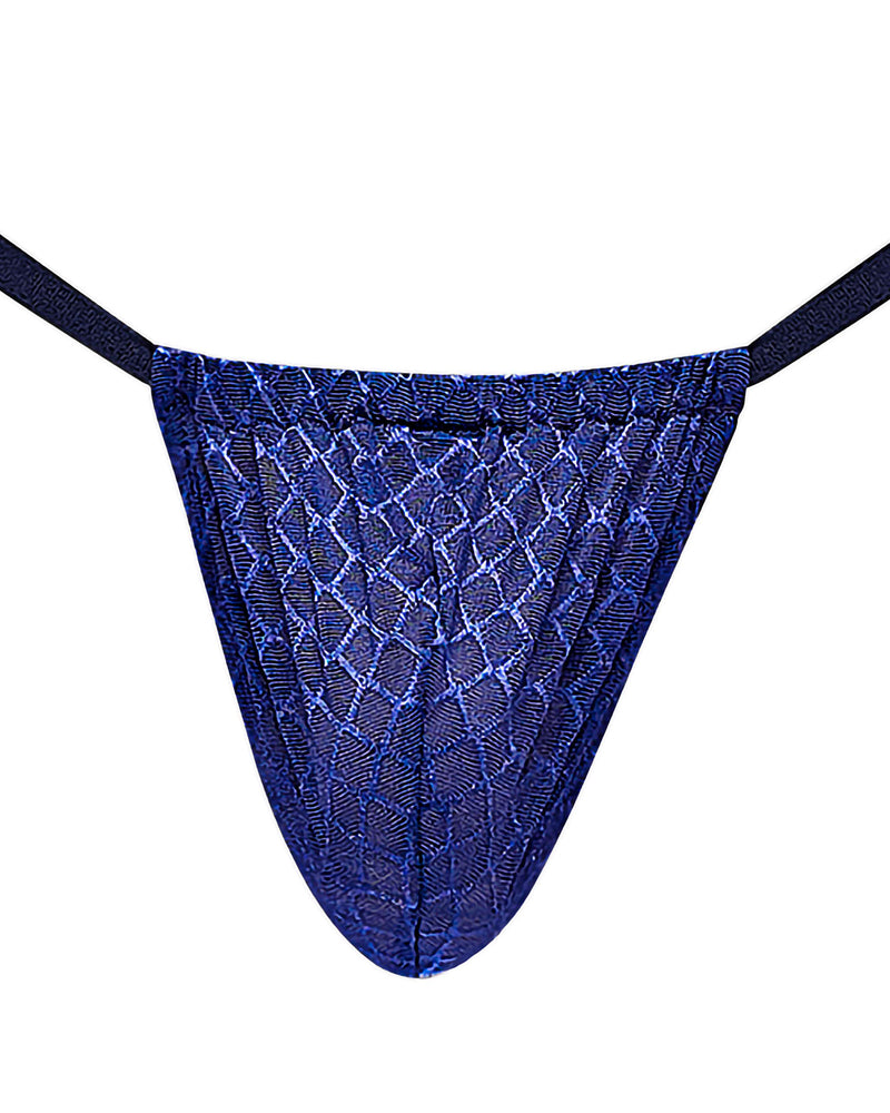 Diamond Mesh Posing Strap - One Size - Navy