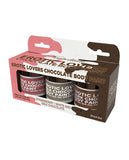 "Erotic Lovers Chocolate Body Paint - Neapolitan - White Chocolate, Milk Chocolate and Strawberry - (3 Pack) HTP3474"