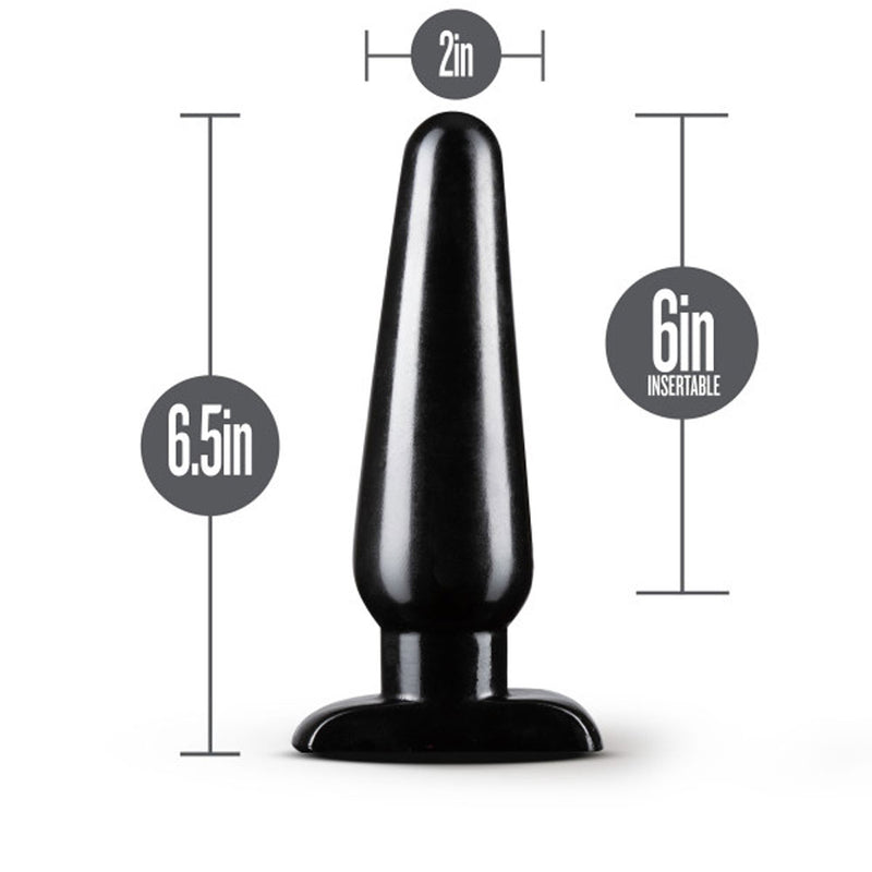 "Anal Adventures - Basic Anal Plug - Large - Black BL-18915"