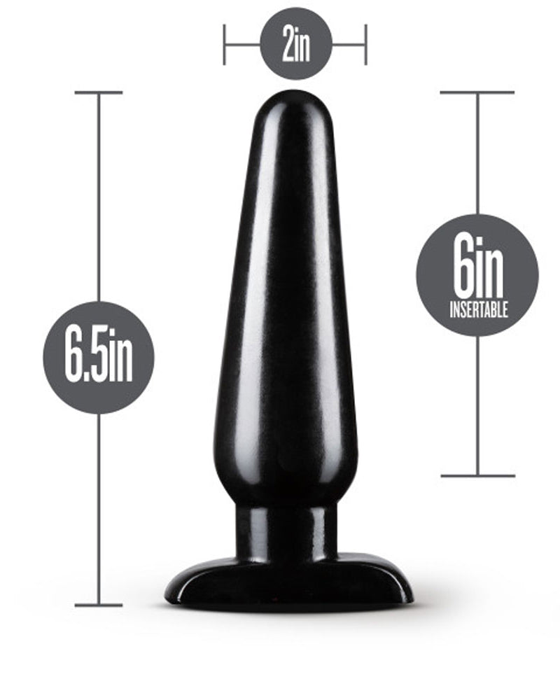 "Anal Adventures - Basic Anal Plug - Large - Black BL-18915"