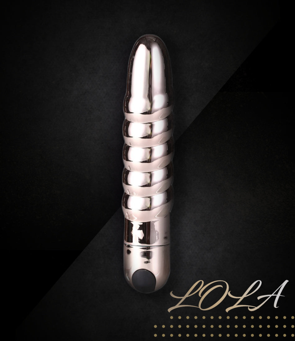 "Lola 10 Function Vibrating Twisty Bullet - Rose Gold MTMA331RG"