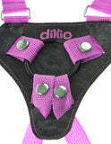 Dillio Pink - 7 Inch Strap-on Suspender Harness Set