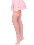 Nylon Fishnet Stocking - One Size - Pink