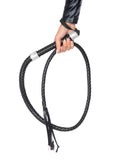 "Rhinestone Handle Whip - Black LA-2626"