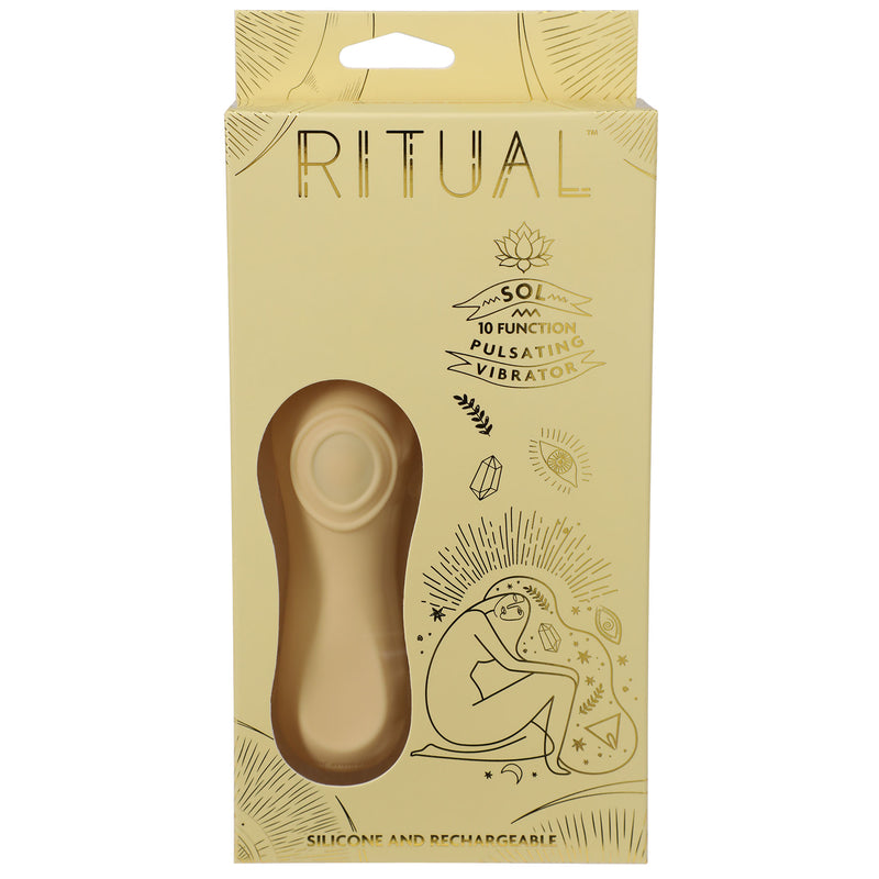 "Ritual - Sol - Rechargeable Silicone Pulsating Vibe - Yellow DJ7000-09-BX"