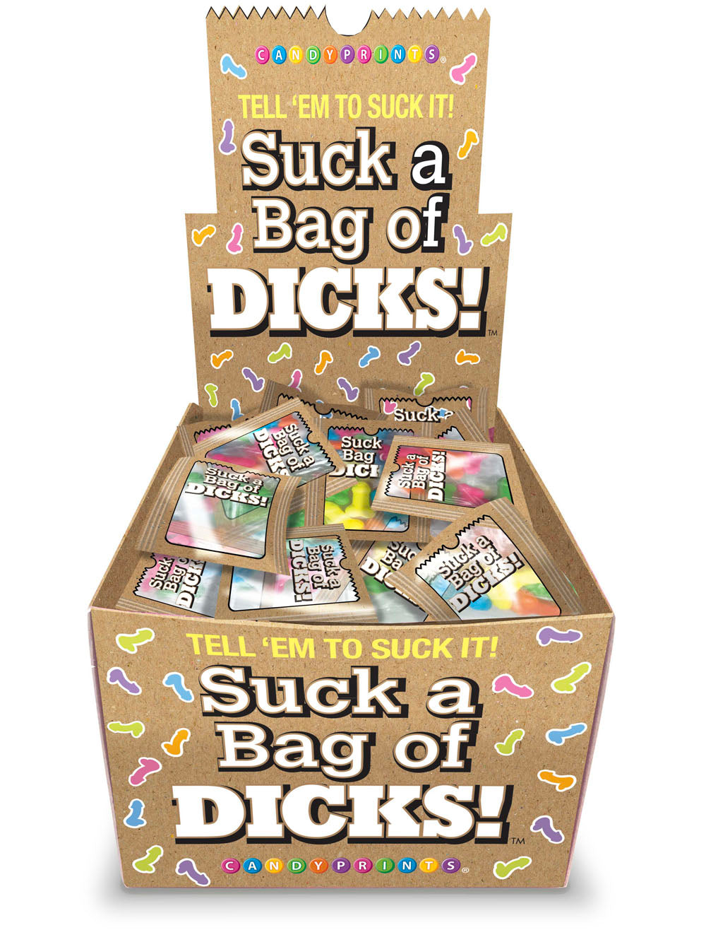 "Suck a Bag of Dicks Display 100pk CP-990"