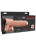 "Fetish Fantasy Series 7 Inch Hollow Rechargeable Strap-on With Balls - Flesh PD3391-21"