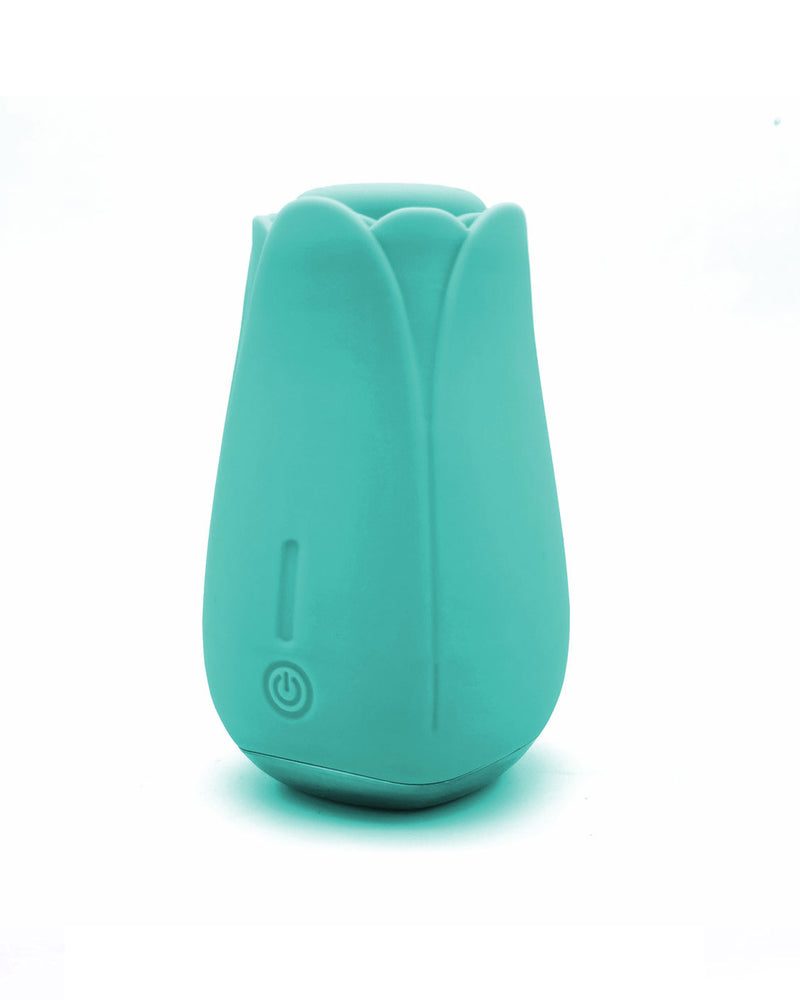 Tulip Pro 15-Function Suction Vibe With Wireless Charging - Teal Blue