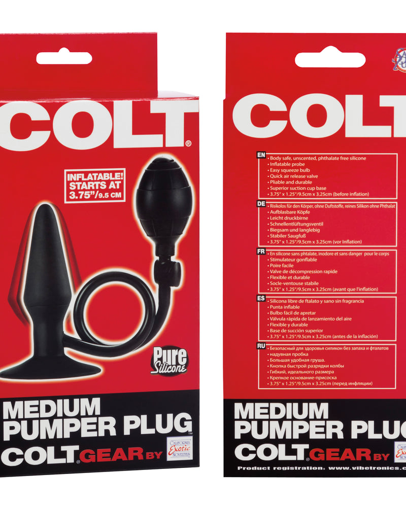 "Colt Medium Pumper Plug - Black SE6868053"