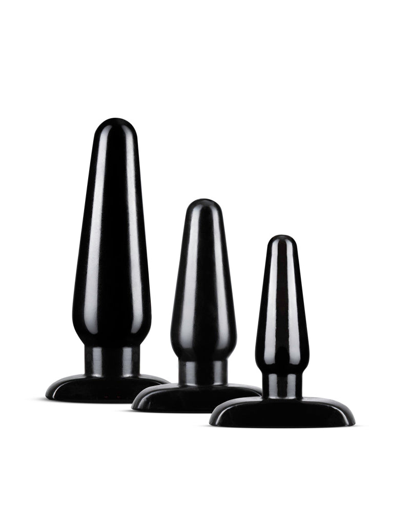 "Anal Adventures - Basic Plug Kit - Black BL-386915"