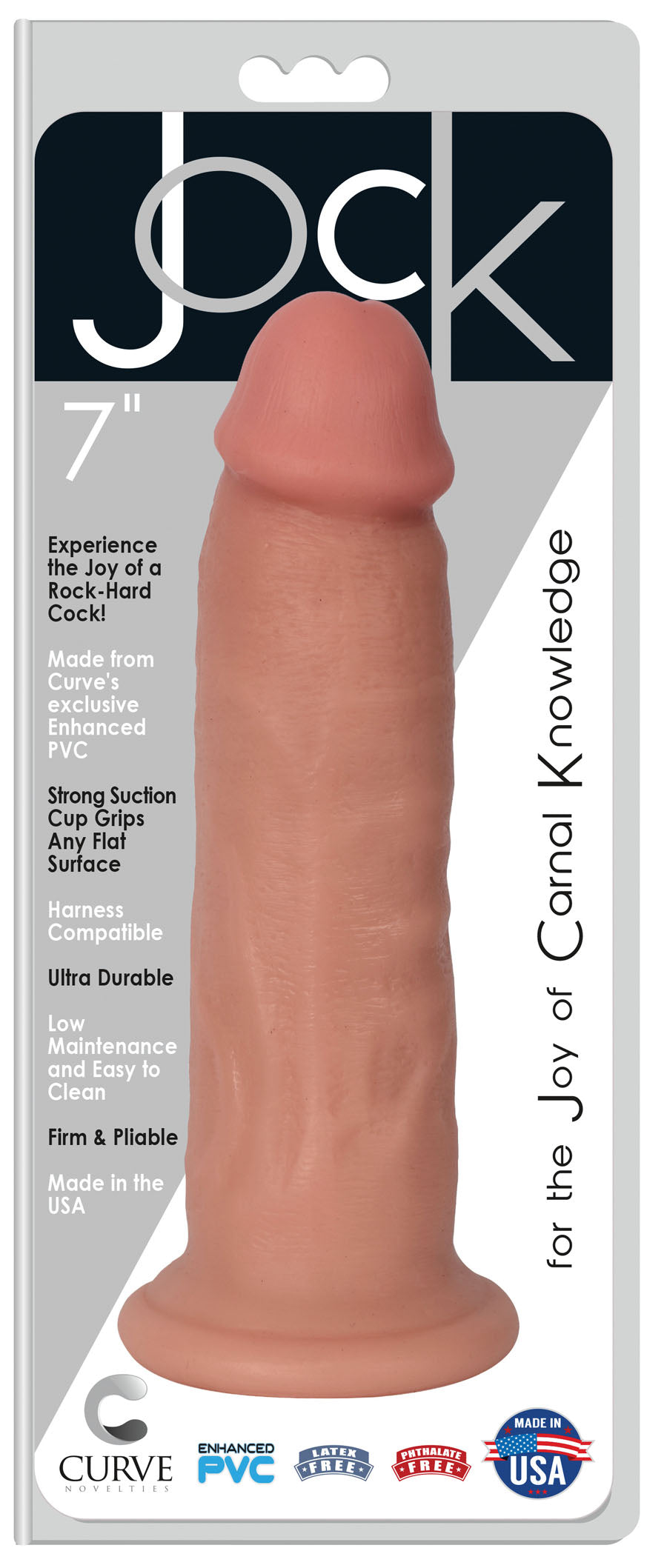 "Jock 7 Inch Dong - Vanilla CN-09-0431-10"