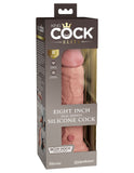 King Cock Elite 8 Inch Dual Density Silicone Cock - Light