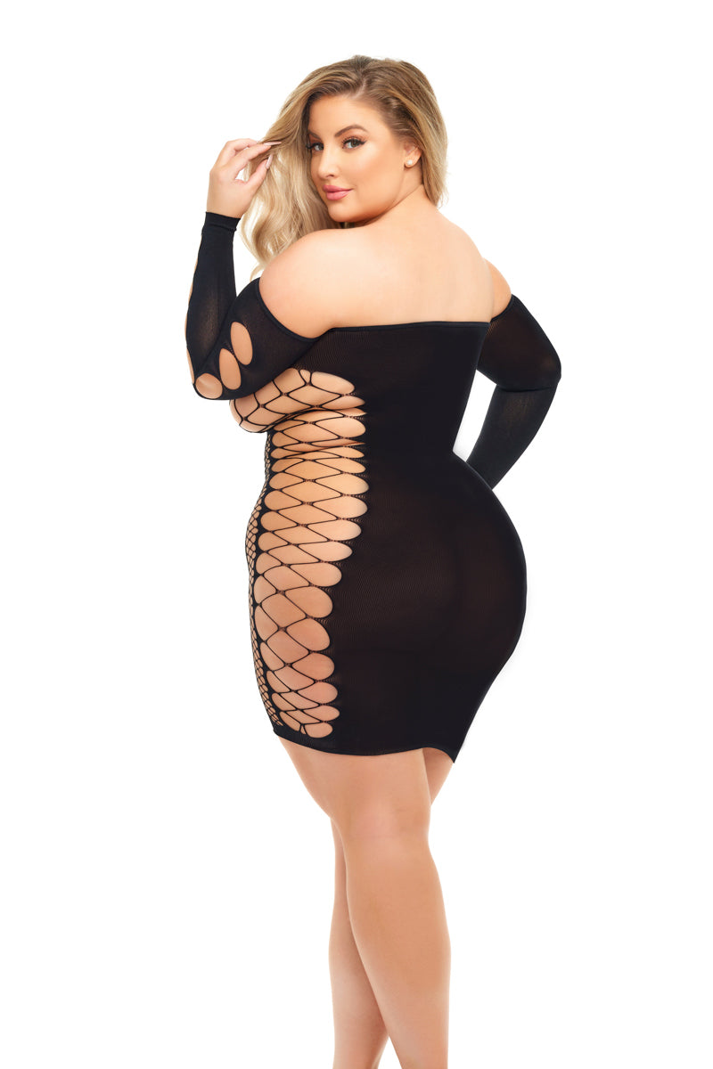 "Diamond Drippin Dress - Queen Size - Black PKL-25119XBLKQ"