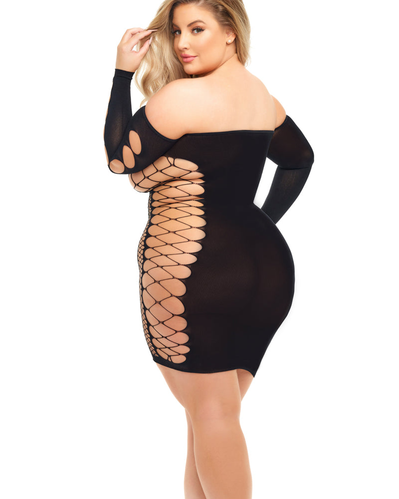 "Diamond Drippin Dress - Queen Size - Black PKL-25119XBLKQ"