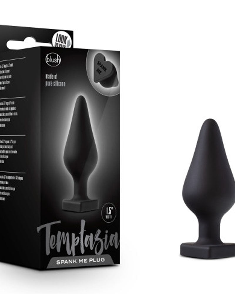 Temptasia - Spank Me Butt Plug - Black