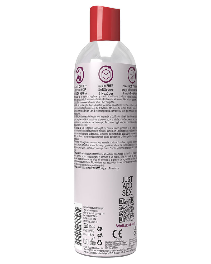 "Wet Warming Fun Flavors - Black Cherry - 4 in 1 Lubricant 4 Oz WT20425"
